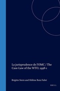 Abbildung von: La jurisprudence de l'OMC / The Case-Law of the WTO, 1998-1 - Martinus Nijhoff