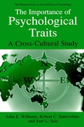 Cover: The Importance of Psychological Traits - Kluwer Academic/Plenum Publishers
