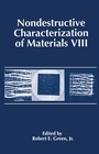 Cover: Nondestructive Characterization of Materials VIII - Springer