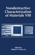Cover: Nondestructive Characterization of Materials VIII - Springer