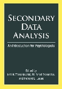 Enlarge image Cover: Secondary Data Analysis - American Psychological Association