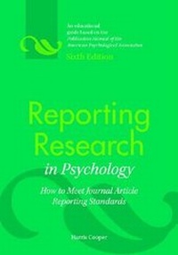 Enlarge image Cover: Reporting Research in Psychology - Magination Press, (American Psychological Association)