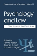 Cover: Psychology and Law - Plenum Publishing Co.,N.Y.
