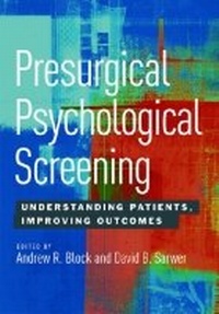 Enlarge image Cover: Presurgical Psychological Screening - American Psychological Association