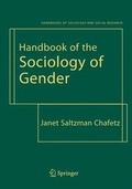 Cover: Handbook of the Sociology of Gender - Springer
