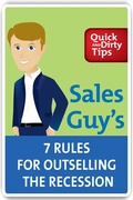 Cover: Sales Guy's 7 Rules for Outselling the Recession - Henry Holt and Co.