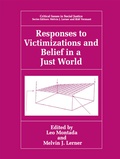 Cover: Responses to Victimizations and Belief in a Just World - Springer