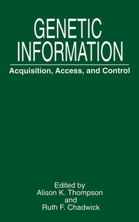 Enlarge image Cover: Genetic Information - Springer