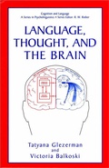 Cover: Language, Thought, and the Brain - Springer