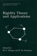 Cover: Rigidity Theory and Applications - Kluwer Academic / Plenum Publishers