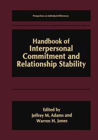 Enlarge image Cover: Handbook of Interpersonal Commitment and Relationship Stability - Kluwer Academic/Plenum Publishers