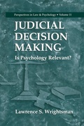 Cover: Judicial Decision Making - Kluwer Academic/Plenum Publishers