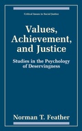 Cover: Values, Achievement, and Justice - Kluwer Academic/Plenum Publishers