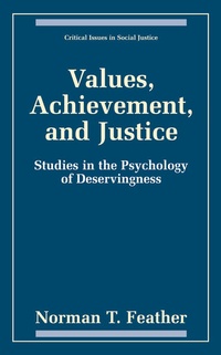 Enlarge image Cover: Values, Achievement, and Justice - Kluwer Academic/Plenum Publishers