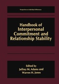 Cover: Handbook of Interpersonal Commitment and Relationship Stability - Springer