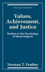 Cover: Values, Achievement, and Justice - Kluwer Academic / Plenum Publishers