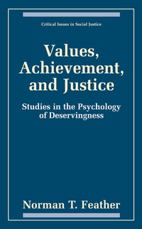 Enlarge image Cover: Values, Achievement, and Justice - Kluwer Academic / Plenum Publishers