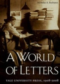 Cover: A World of Letters - Yale University Press