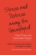 Cover: Stress and Distress among the Unemployed - Springer
