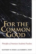 Cover: For the Common Good - Yale University Press