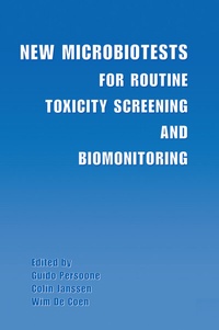 Enlarge image Cover: New Microbiotests for Routine Toxicity Screening and Biomonitoring - Springer