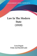 Bild: Law In The Modern State (1919) - Kessinger Publishing