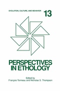 Cover: Perspectives in Ethology - Springer