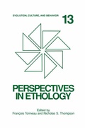 Cover: Perspectives in Ethology - Springer