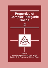 Enlarge image Cover: Properties of Complex Inorganic Solids 2 - Springer