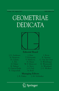 Enlarge image Cover: Geometriae Dedicata - Springer