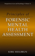 Cover: Principles of Forensic Mental Health Assessment - Kluwer Academic / Plenum Publishers