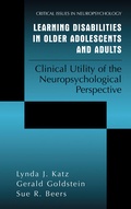 Cover: Learning Disabilities in Older Adolescents and Adults - Plenum Publishing Co.,N.Y.