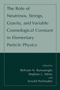 Cover: The Role of Neutrinos, Strings, Gravity, and Variable Cosmological Constant in Elementary Particle Physics - Kluwer Academic / Plenum Publishers