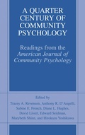 Cover: A Quarter Century of Community Psychology - Kluwer Academic/Plenum Publishers