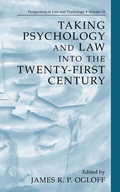 Cover: Taking Psychology and Law into the Twenty-First Century - Springer