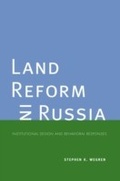 Cover: Land Reform in Russia - Yale University Press