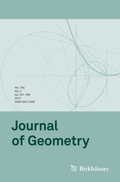 Cover: Journal of Geometry - Springer