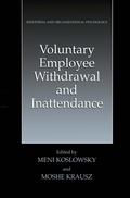 Cover: Voluntary Employee Withdrawal and Inattendance - Springer