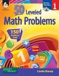 Cover: 50 Leveled Math Problems Level 1 - Shell Educational Publishing