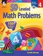 Cover: 50 Leveled Math Problems Level 4 - Shell Educational Publishing