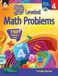 Enlarge image Cover: 50 Leveled Math Problems Level 4 - Shell Educational Publishing