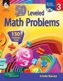Cover: 50 Leveled Math Problems Level 3 - Shell Educational Publishing
