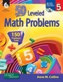 Cover: 50 Leveled Math Problems Level 5 - Shell Educational Publishing