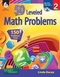 Cover: 50 Leveled Math Problems Level 2 - Shell Educational Publishing