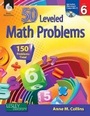 Cover: 50 Leveled Math Problems Level 6 - Shell Educational Publishing
