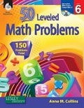 Cover: 50 Leveled Math Problems Level 6 - Shell Educational Publishing