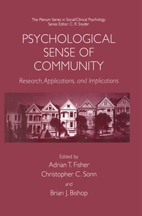 Enlarge image Cover: Psychological Sense of Community - Springer