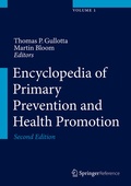 Cover: Encyclopedia of Primary Prevention and Health Promotion - Springer