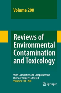 Abbildung von: Reviews of Environmental Contamination and Toxicology 200 - Springer