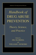Cover: Handbook of Drug Abuse Prevention - Kluwer Academic/Plenum Publishers